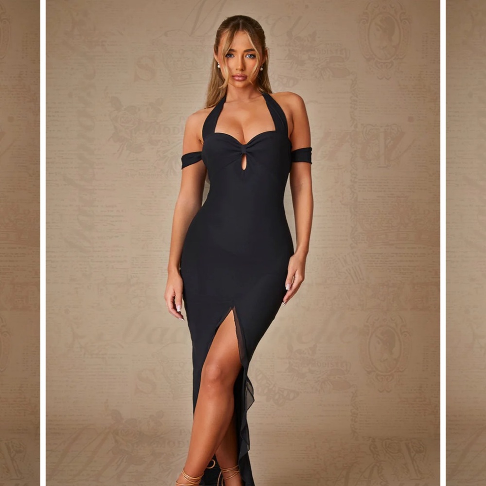 Off Shoulder Mini to Maxi Dress in Regal